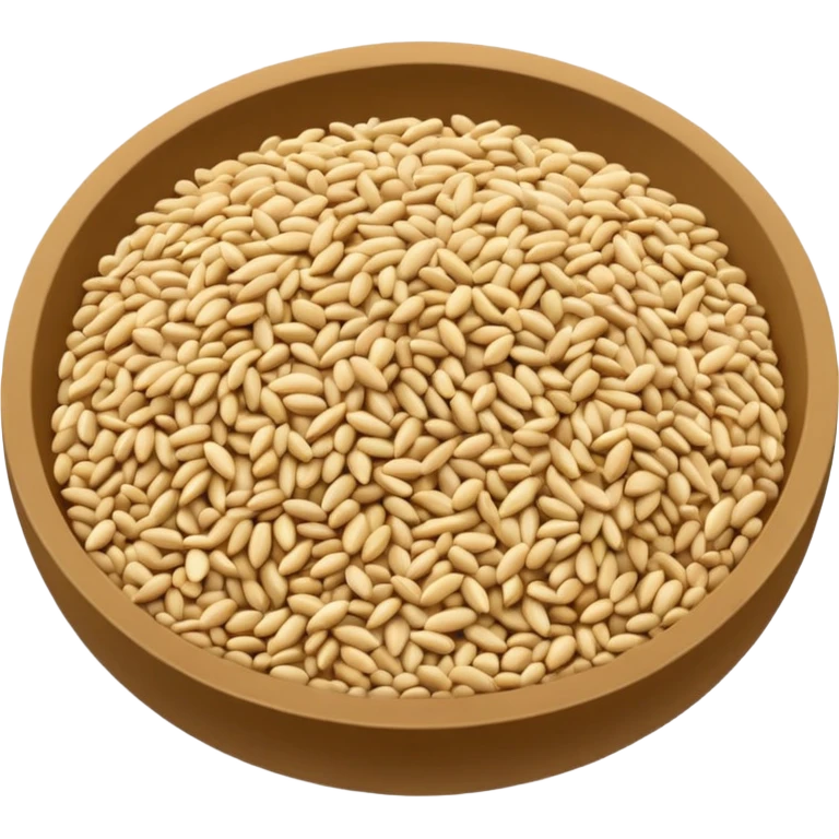 a bunch of sesame seeds, without a bowl emoji