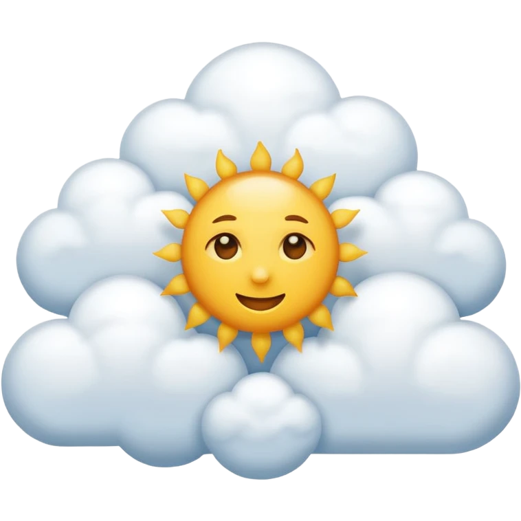 clouds in the sun emoji