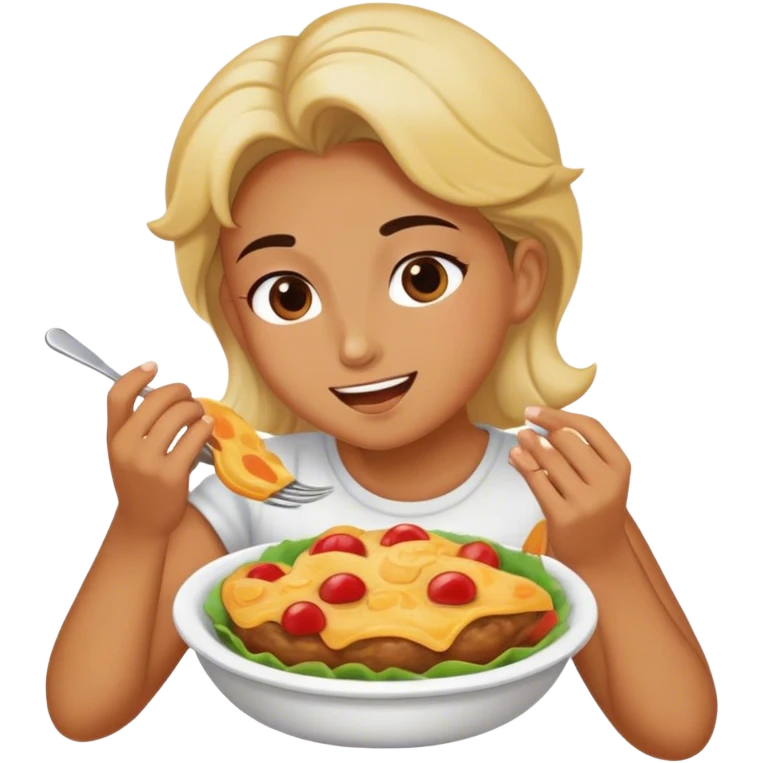 Eating food  emoji