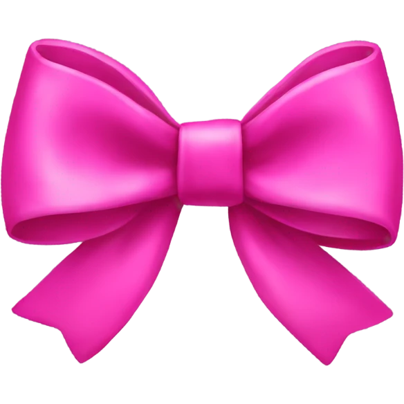 Hot pink bow  emoji