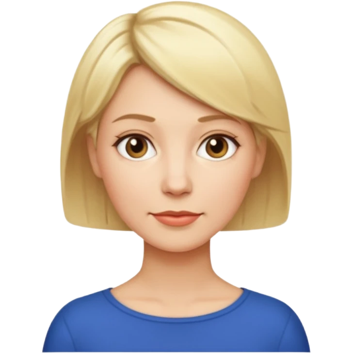 femme cheveux courts blonde 40 ans emoji