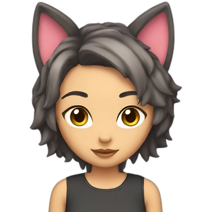 Bronya with cat ears emoji