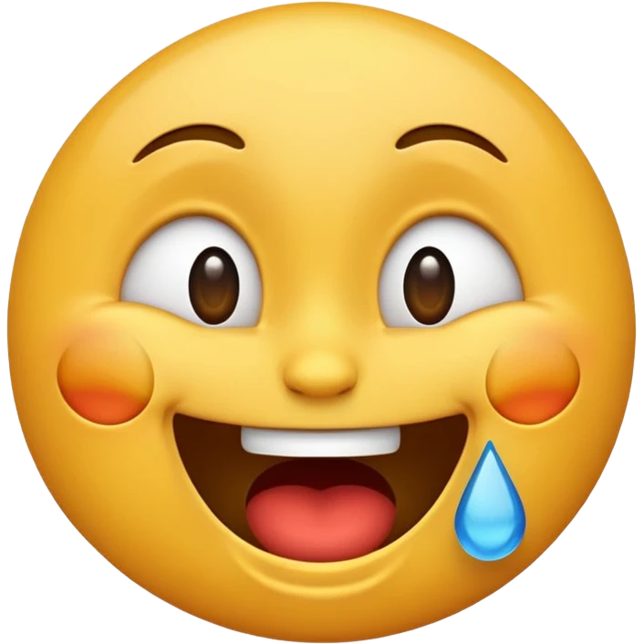 Crazy laughing emoji in tears emoji