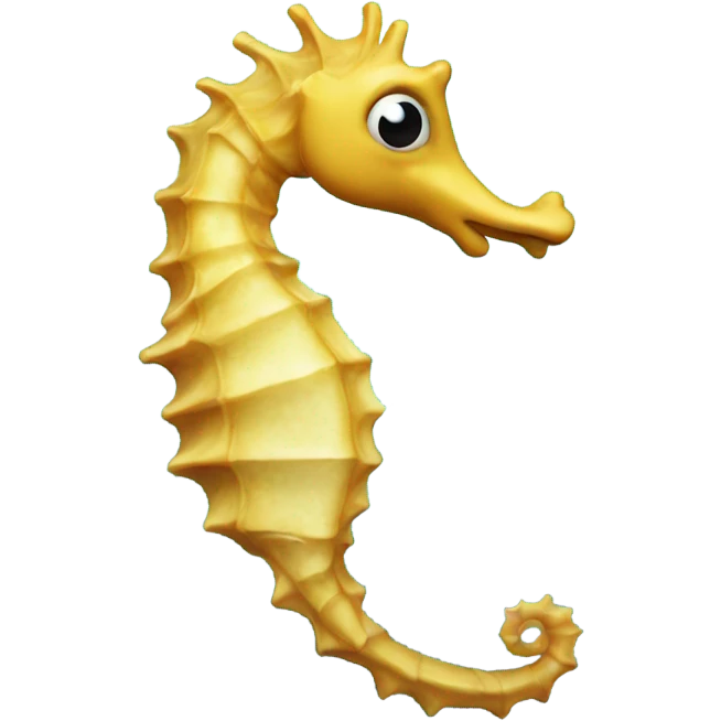 Seahorse with bubbles around emoji