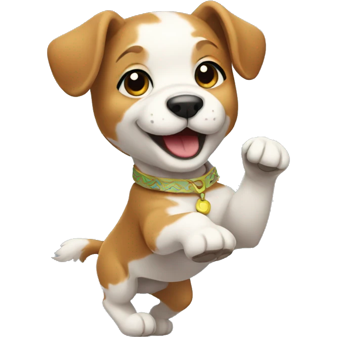 dancing puppy emoji