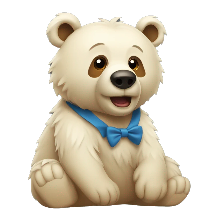 Ein Bär mit einer Schleife emoji