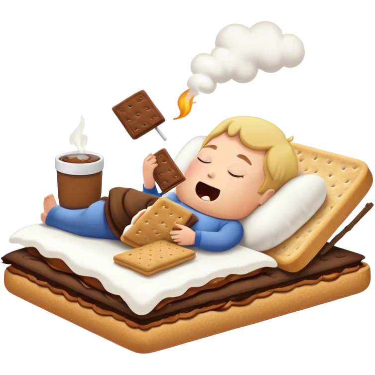 S’mores snoring  emoji