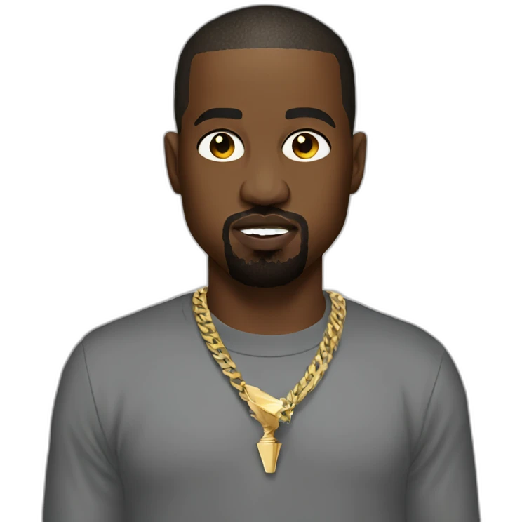 kanye west with a lot of trophies emoji