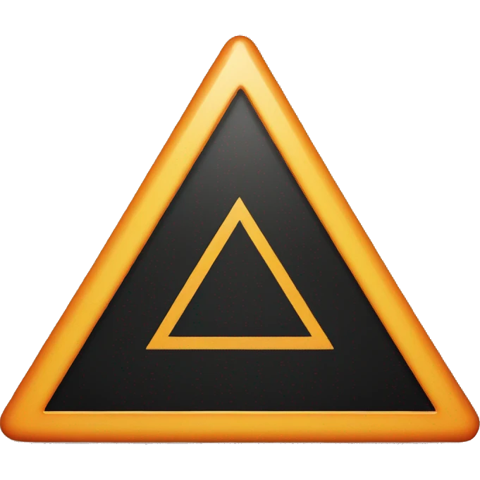 hazard triangle with the text "P 1 Alert" inside it emoji