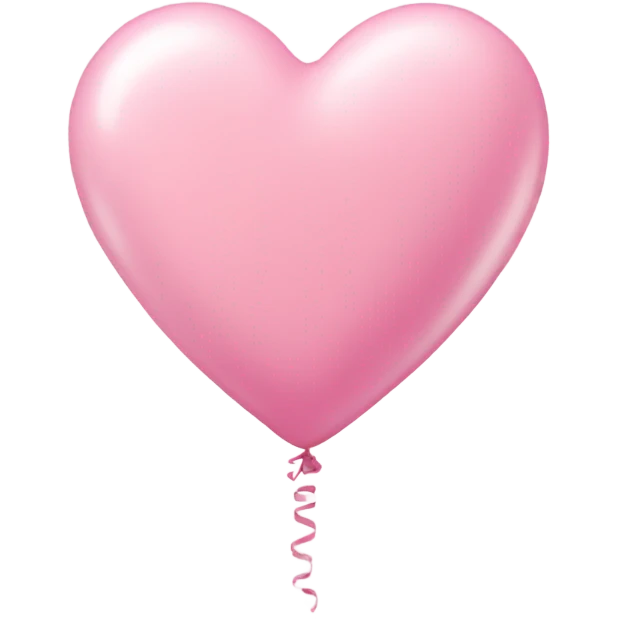 pastel pink heart balloons emoji