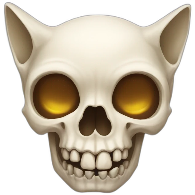 Cat skull emoji