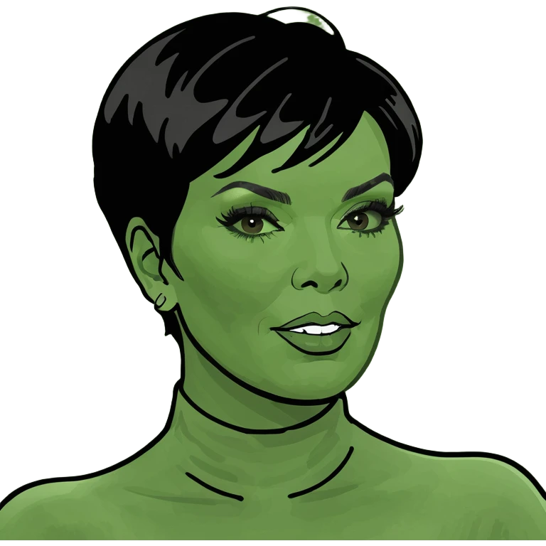 kris jenner with a bbl emoji