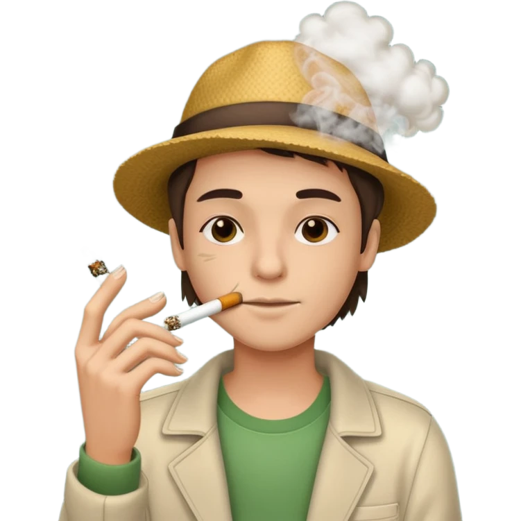 smoking a joint emoji