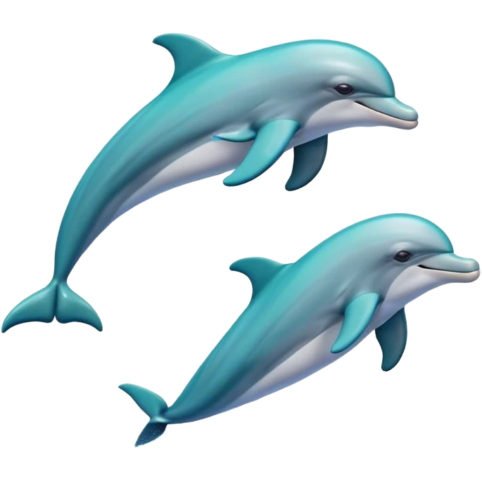 Dolpins doing backflips emoji