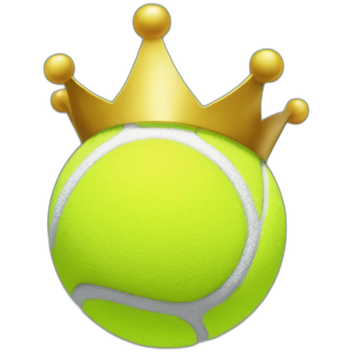 tennis ball in crown emoji