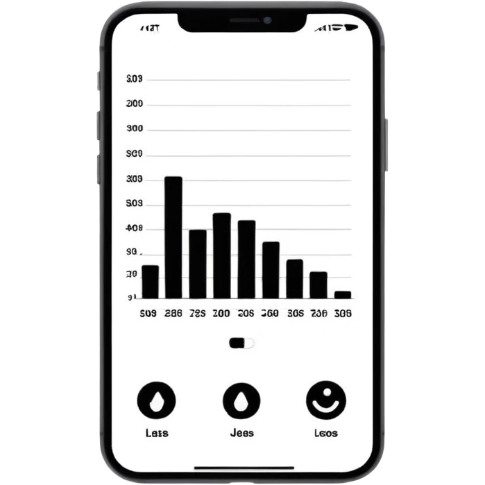 black and white vertical chart emoji