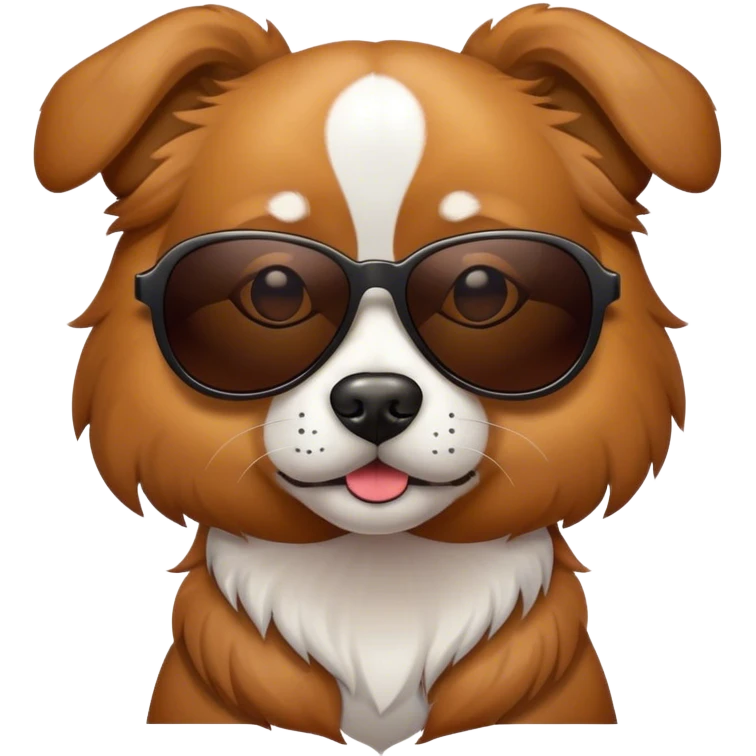 Dog with sunglasses  emoji