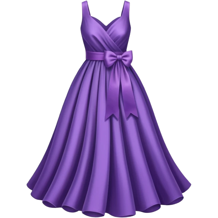 purple ribbon dress emoji