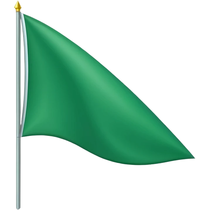 Green triangle flag emoji