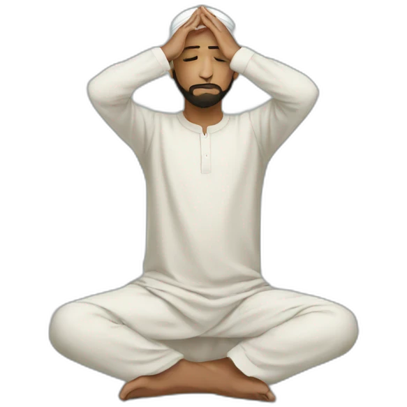 Muslim doing Sujood emoji