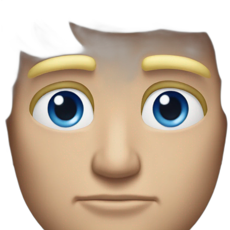donald trump with blue eyes emoji
