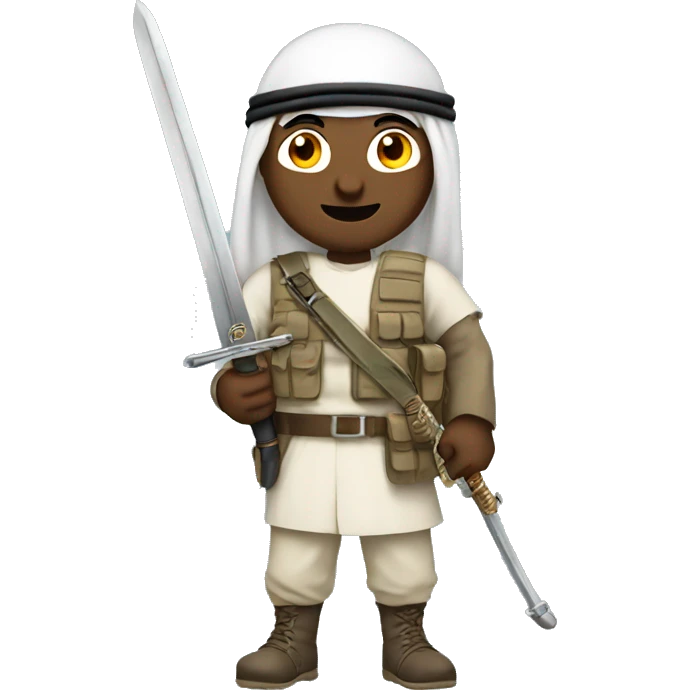 arab soldier with a sword emoji
