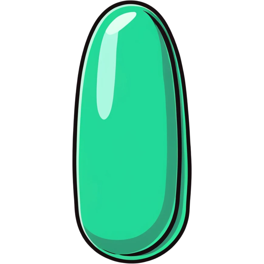 cartoonish metal nail in a wall, exaggerated features emoji