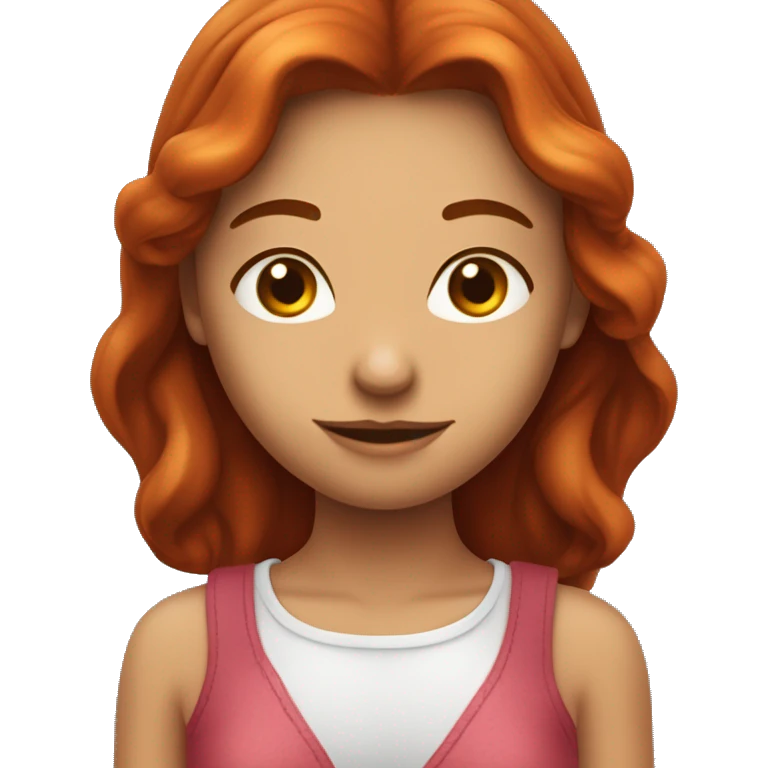 Visag d'une fille amoureuse et qui est toute rouge de honte  emoji