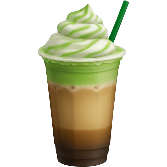 Matcha Iced coffee venti emoji