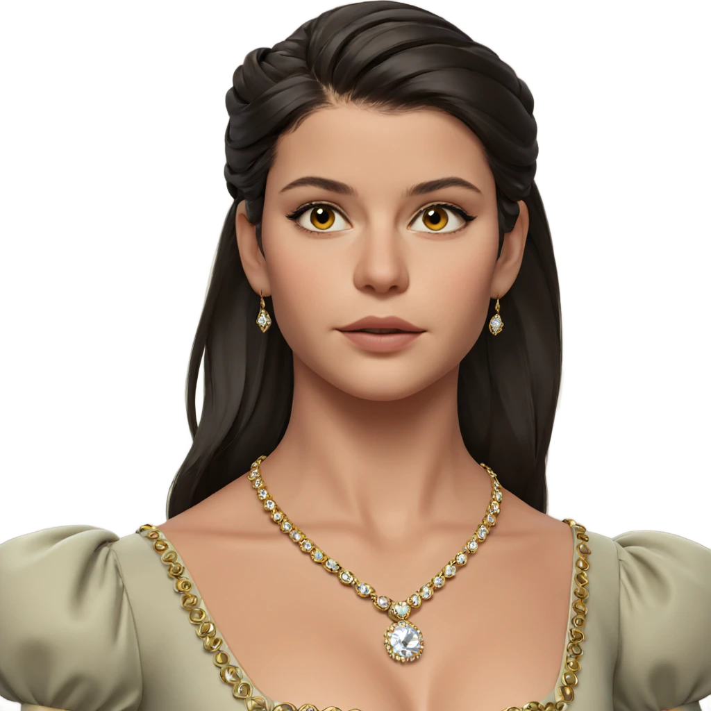 stunning girl in elegant dress emoji