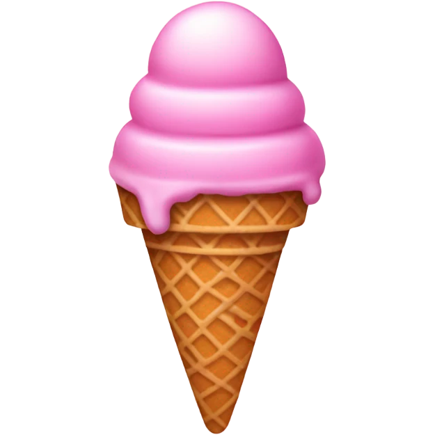 Pink Ice Cream emoji