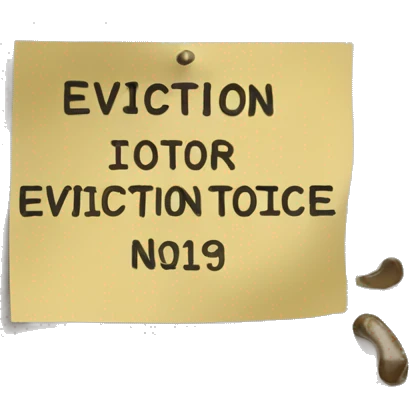 Eviction Notice on door emoji