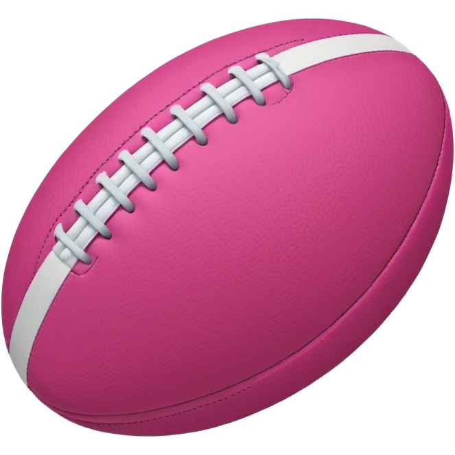 Rugby pink ball emoji