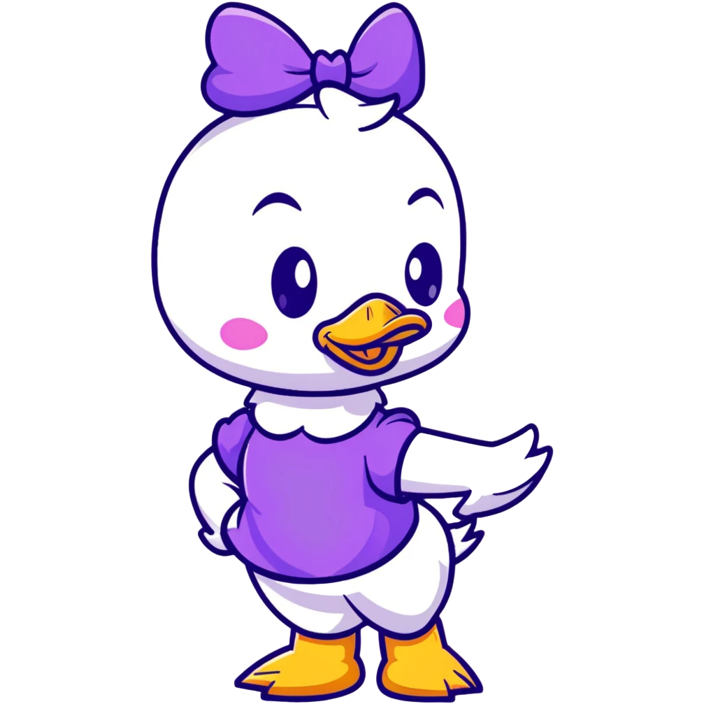 classic Daisy Duck from Disney emoji