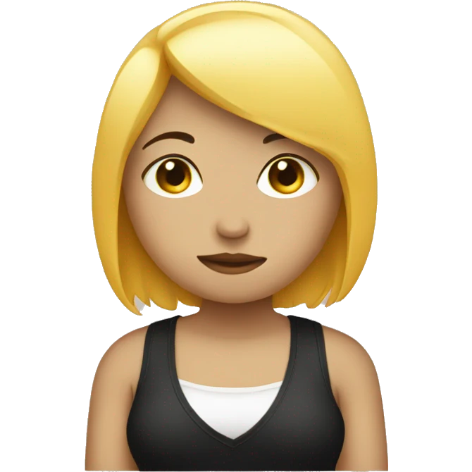 A fat emo girl emoji