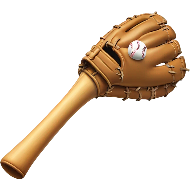 Merry Christmas Baseball bat and glove emoji