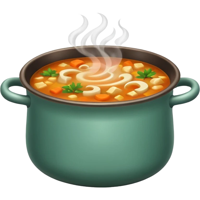 A pot of soup  emoji