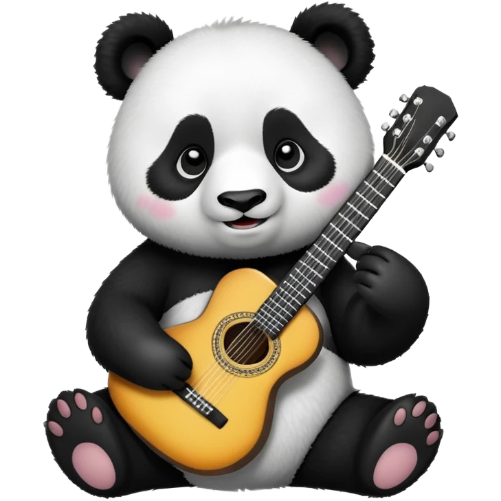 panda play guitar emoji