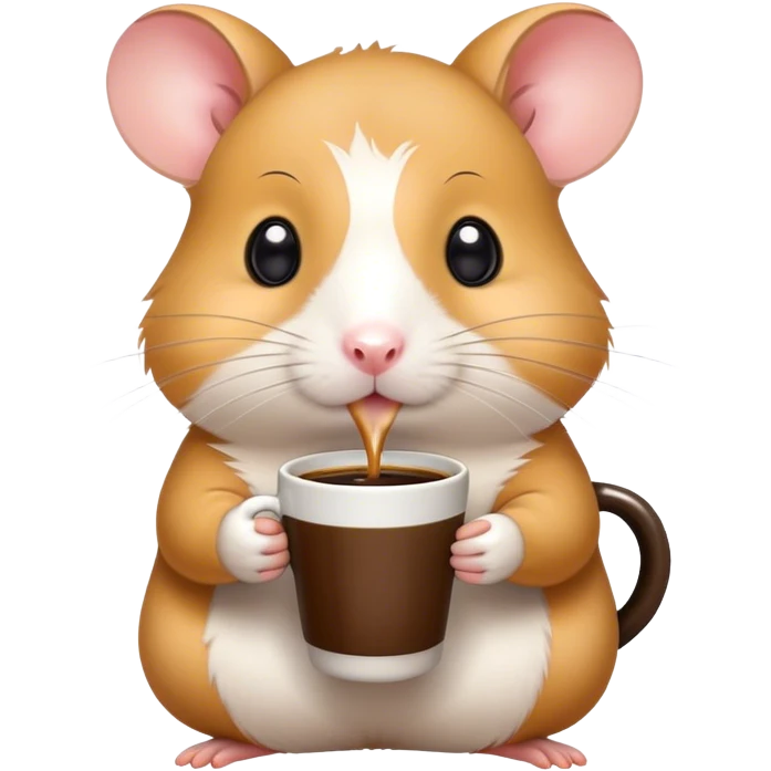 hamster drinks coffee emoji