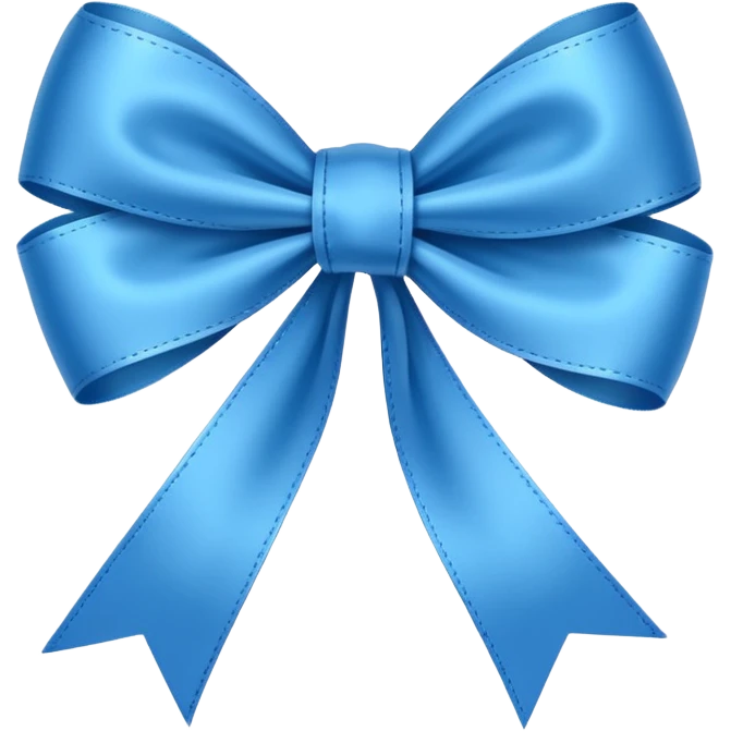 blue ribbon emoji