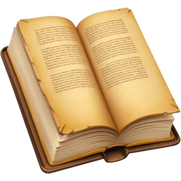 Lectura libro abierto marron sin fondo  emoji