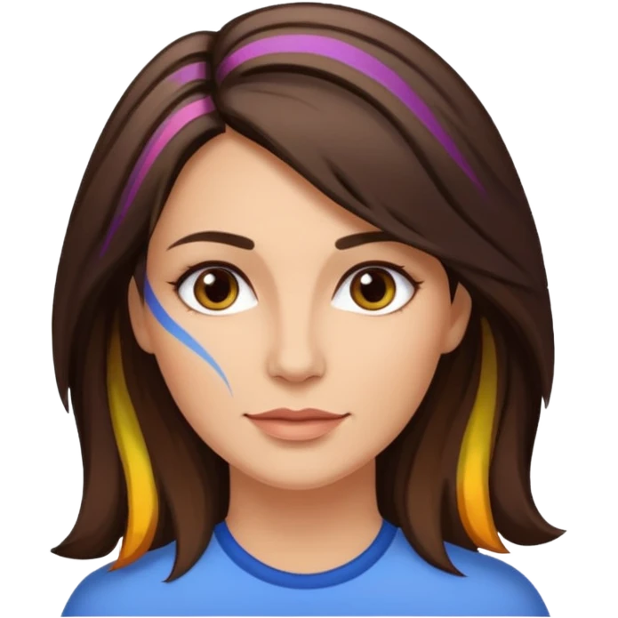 Chica con mechas de 45 años se llama Lourdes y es su santo emoji
