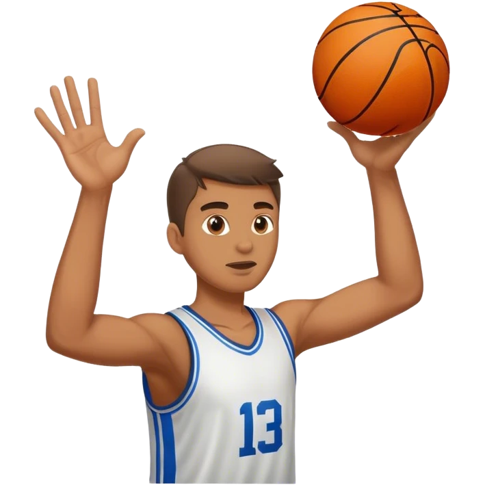Man throwing basketball  emoji