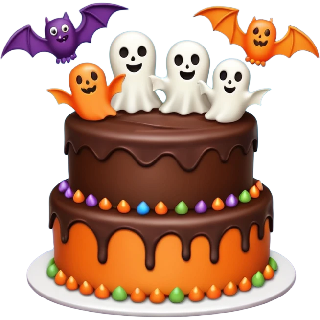 Halloween birthday cake emoji
