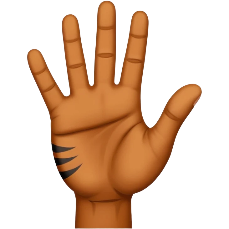 tiger hand sign emoji