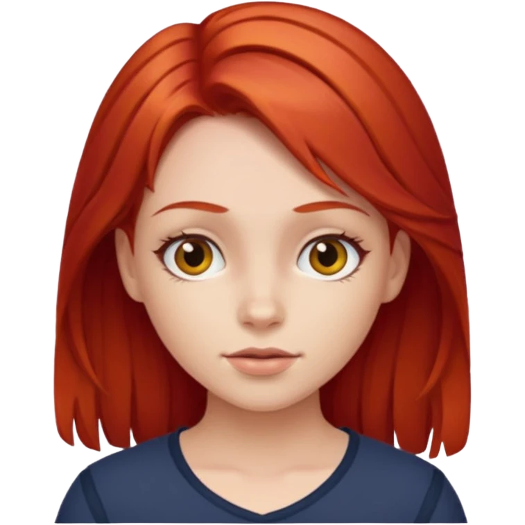Girl for a red hair  emoji