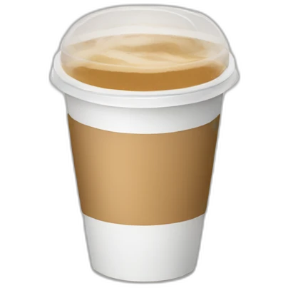 TAKEAWAY white coffee emoji
