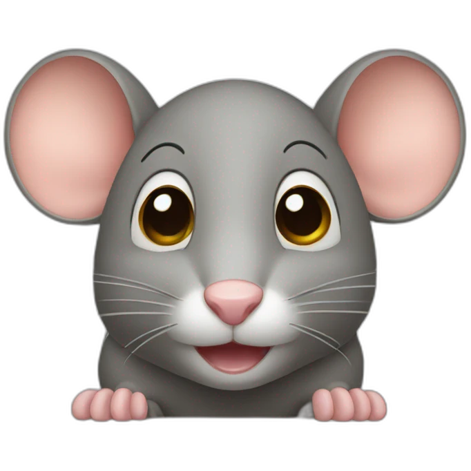 mouse with small nouse and eyes emoji