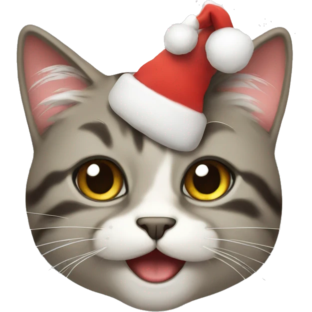Christmas cat emoji