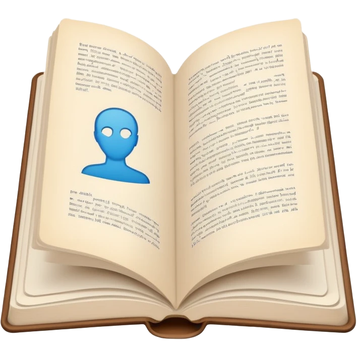 open book with a body outline inside emoji
